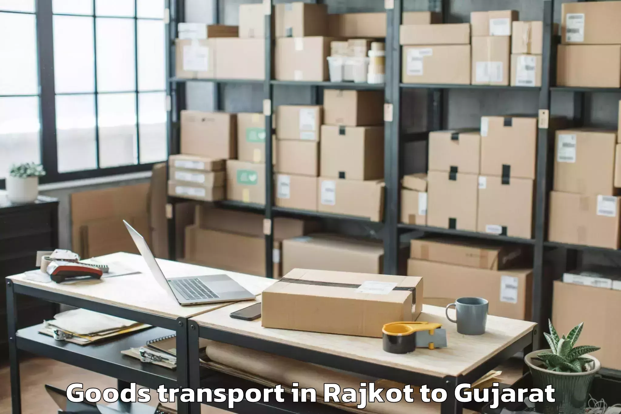 Efficient Rajkot to Devgadbaria Goods Transport